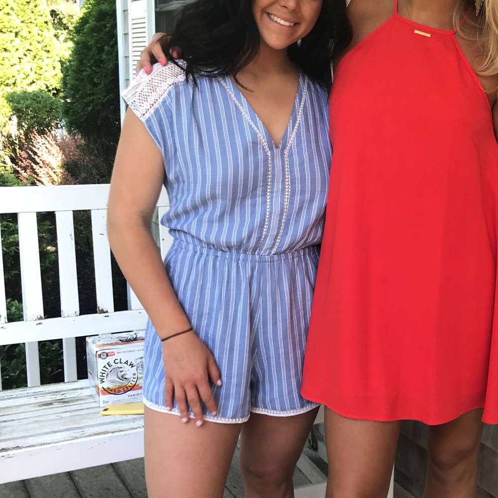 Striped romper